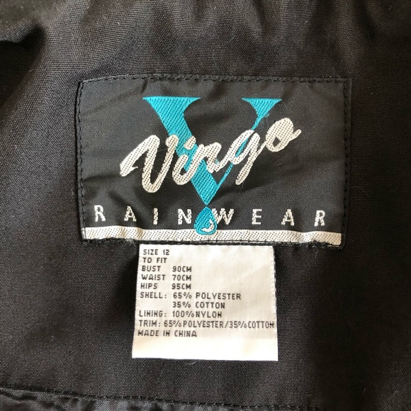 Vintage Virgo Rainwear Coat Jacket water Repellant - Picture 11 of 12